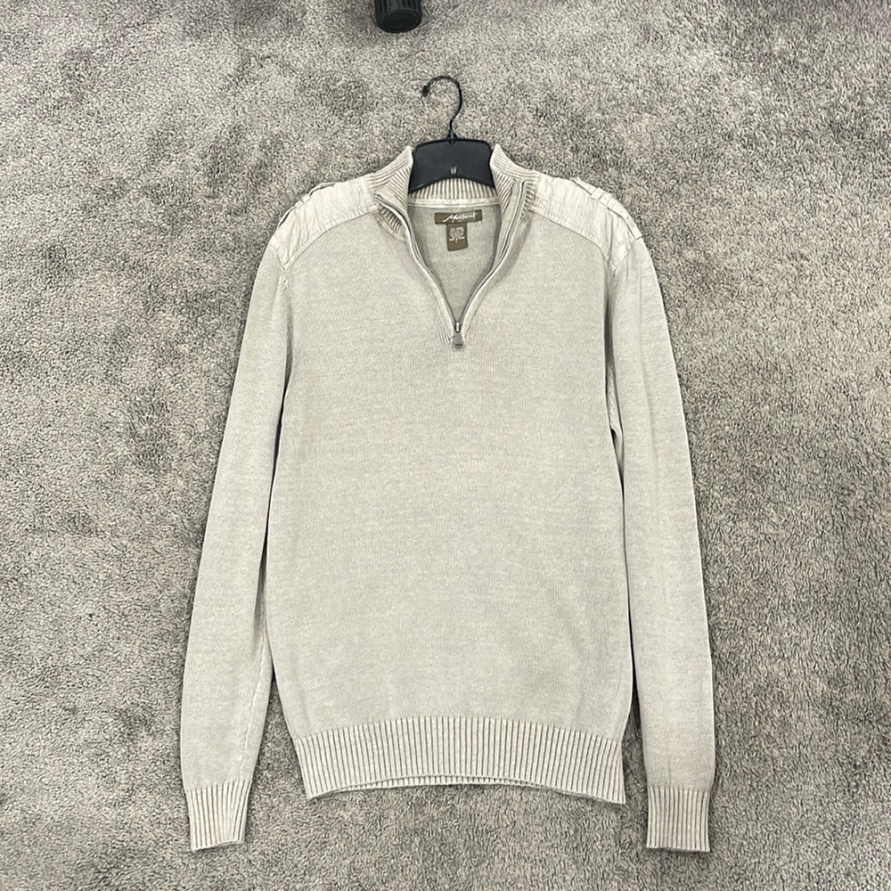 Method Light Grey 1/4 Zip Sweater